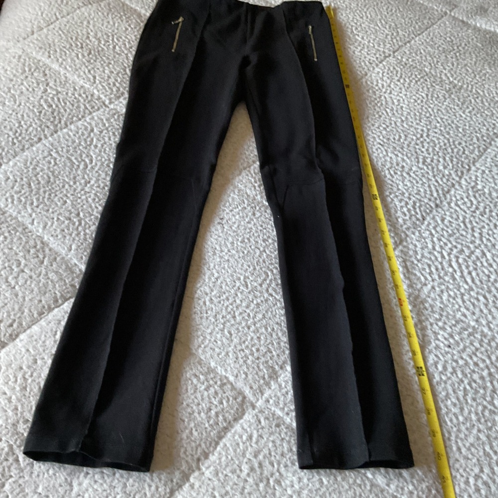Vince Camuto Slim Leg Pants Women Small Black Excellent‎ Zipper Pocket Stretch
